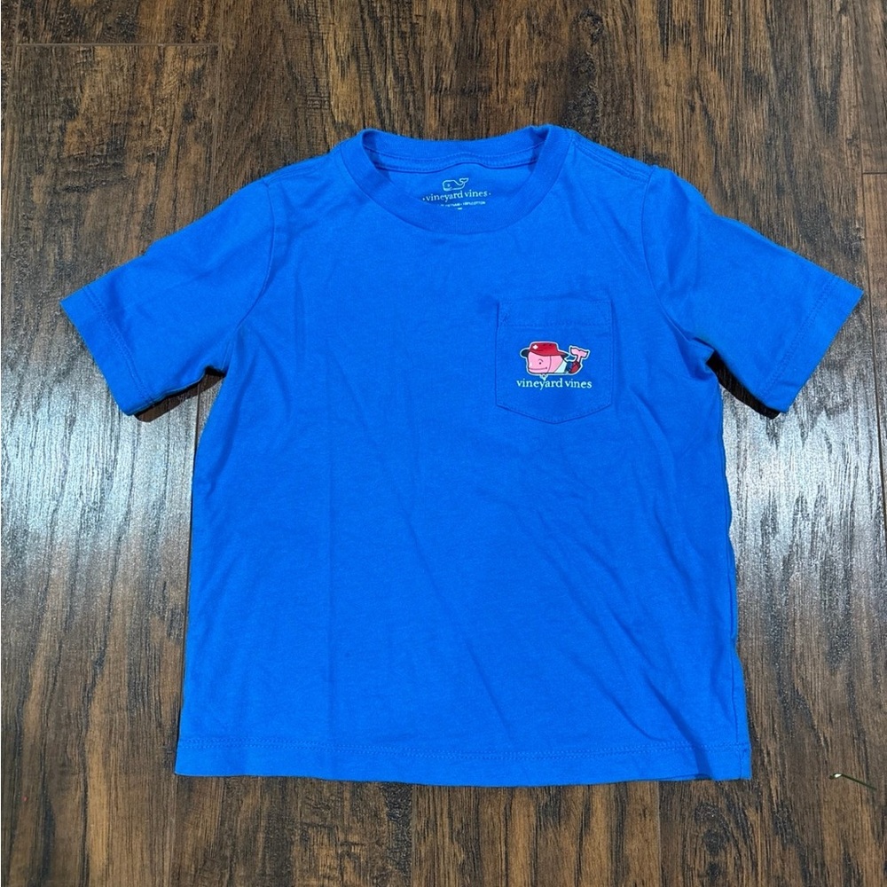 Vineyard Vines Kids Bright Blue Tee